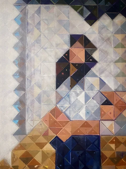 Full House — Acrylic on canvas, 100 × 130 cm, from The Trixel by Marc Lebreton, 2022