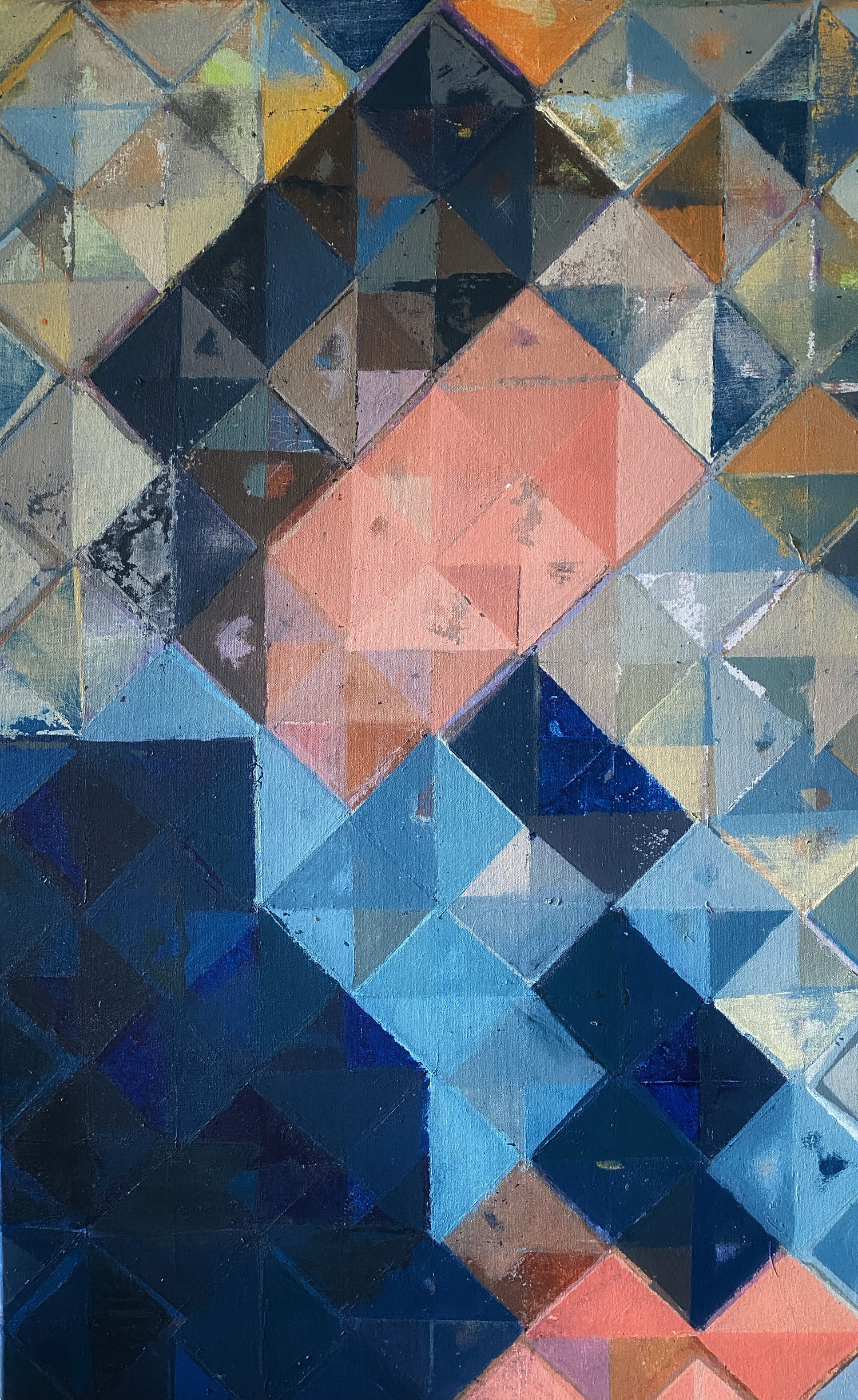 Self II — Acrylic on canvas, 100 × 80 cm, from The Trixel by Marc Lebreton, 2021