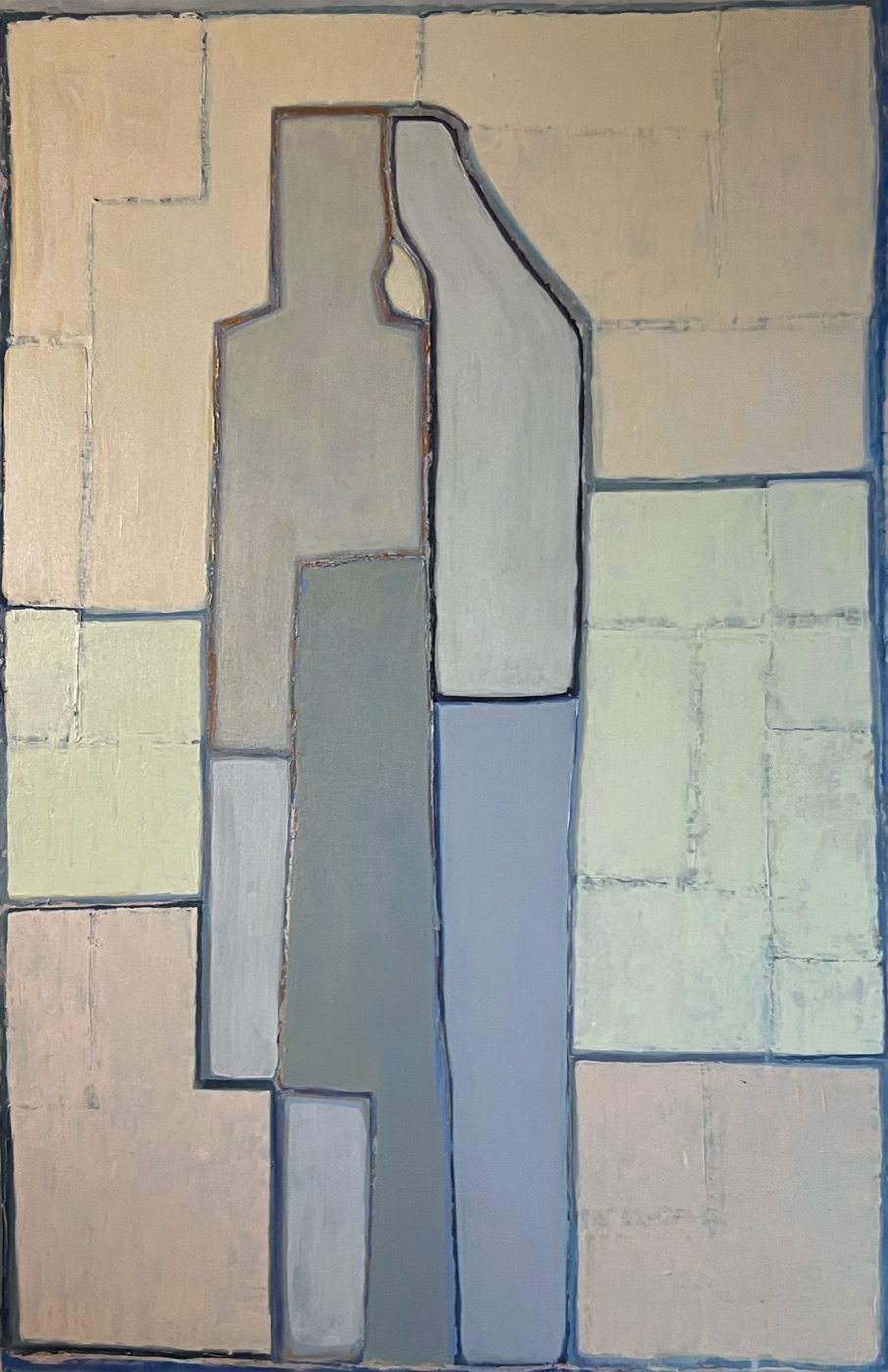 Confidence — Acrylic on canvas, 165 × 110 cm, from The Unbecoming by Marc Lebreton, 2020