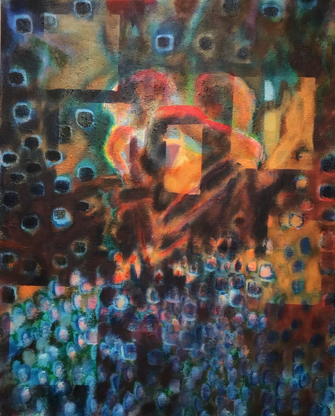 Windows — Acrylic on canvas, 60 × 50 cm, from The Unbecoming by Marc Lebreton, 2021