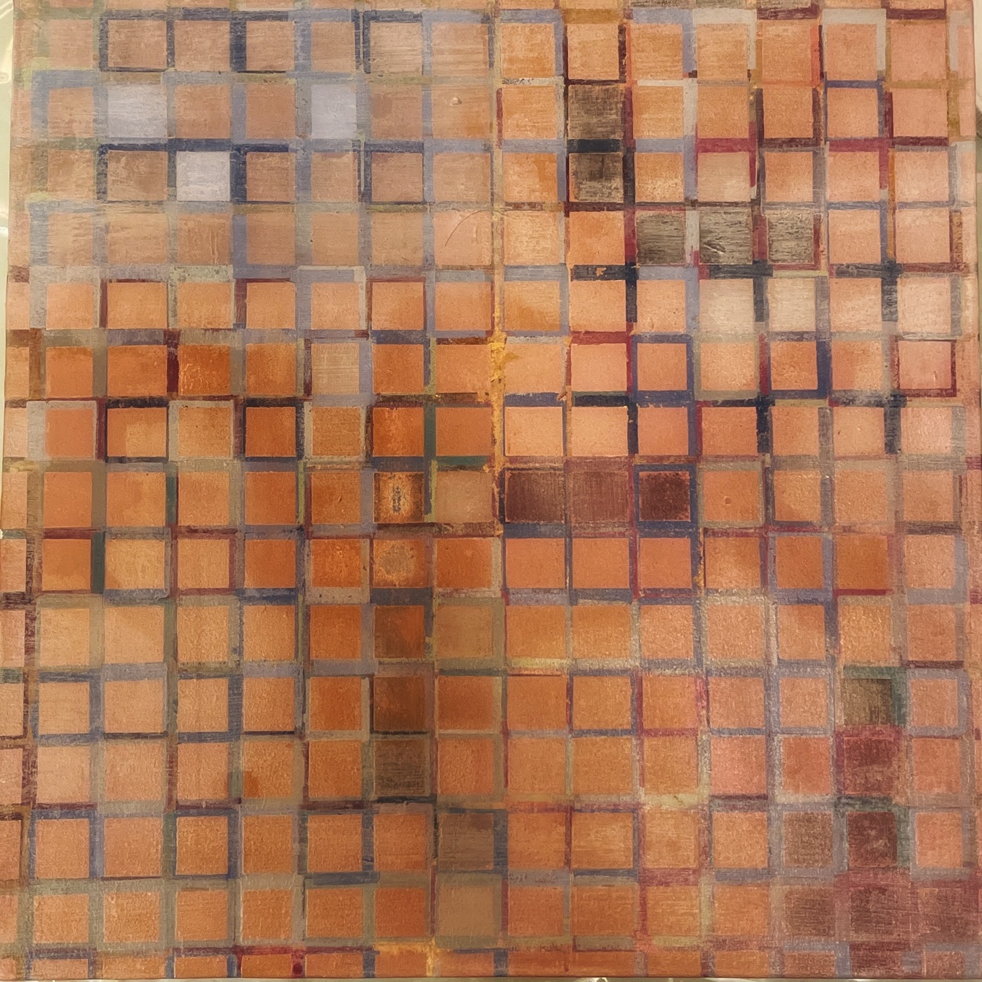 Abidjan — Acrylic on canvas, 30 × 30 cm, from The Unbecoming by Marc Lebreton, 2022