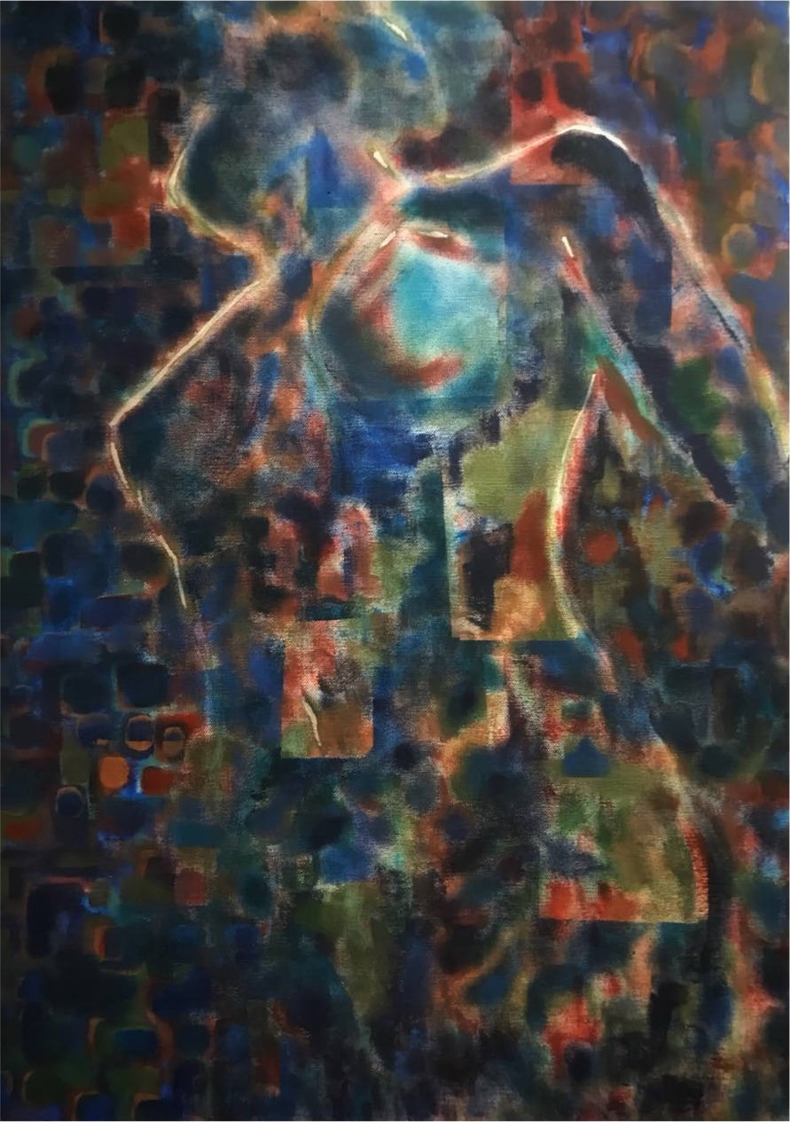 Madeleine — Acrylic on canvas, 60 × 80 cm, from The Unbecoming by Marc Lebreton, 2018