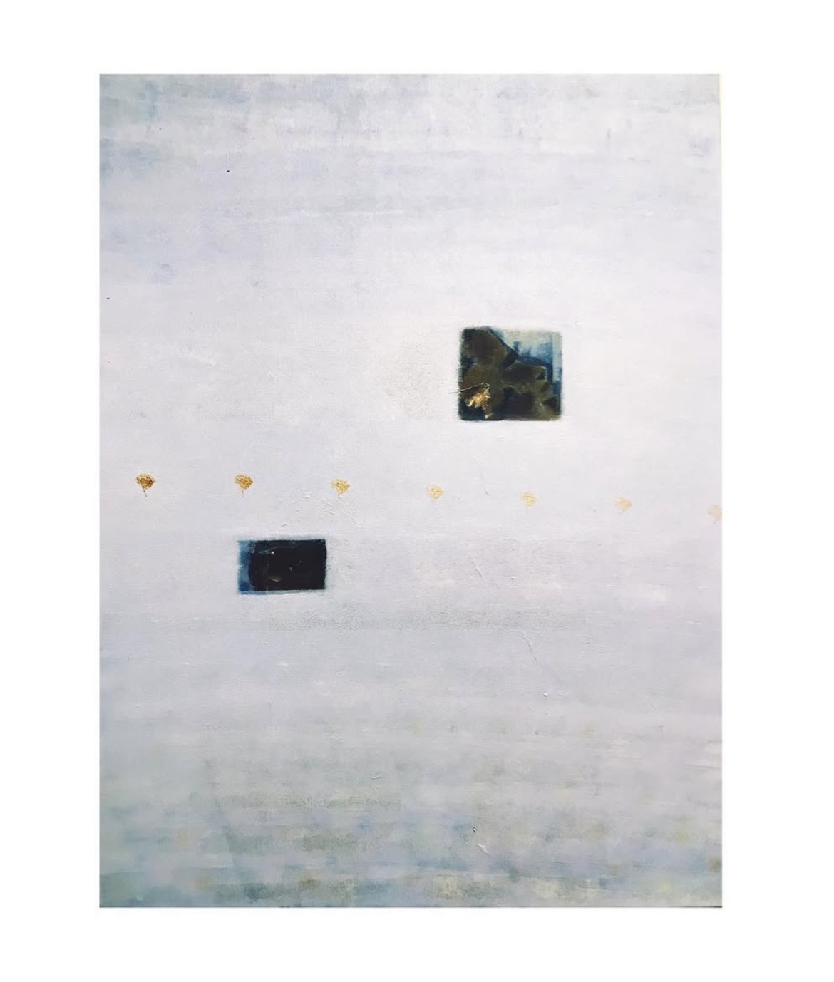 Blue on Black — Acrylic on canvas, 50 × 60 cm, from The Unbecoming by Marc Lebreton, 2019